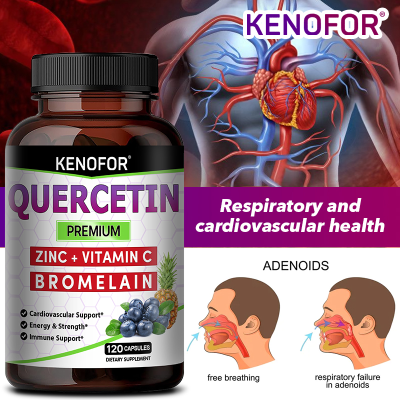 Wellness Quercetin - Capsule di Quercetina con Bromelina, Vitamina
