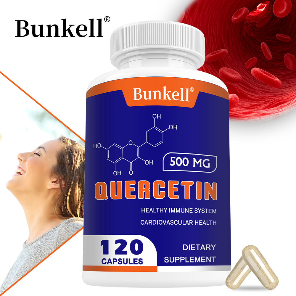 Wellness Quercetin - Capsule di Quercetina 500mg, Integratore Antiossidante