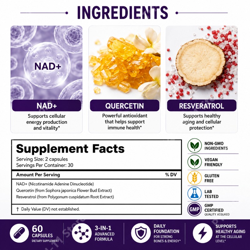 Capsule Docteat NAD+ con Resve - Wellness Quercetin recensione e prezzo